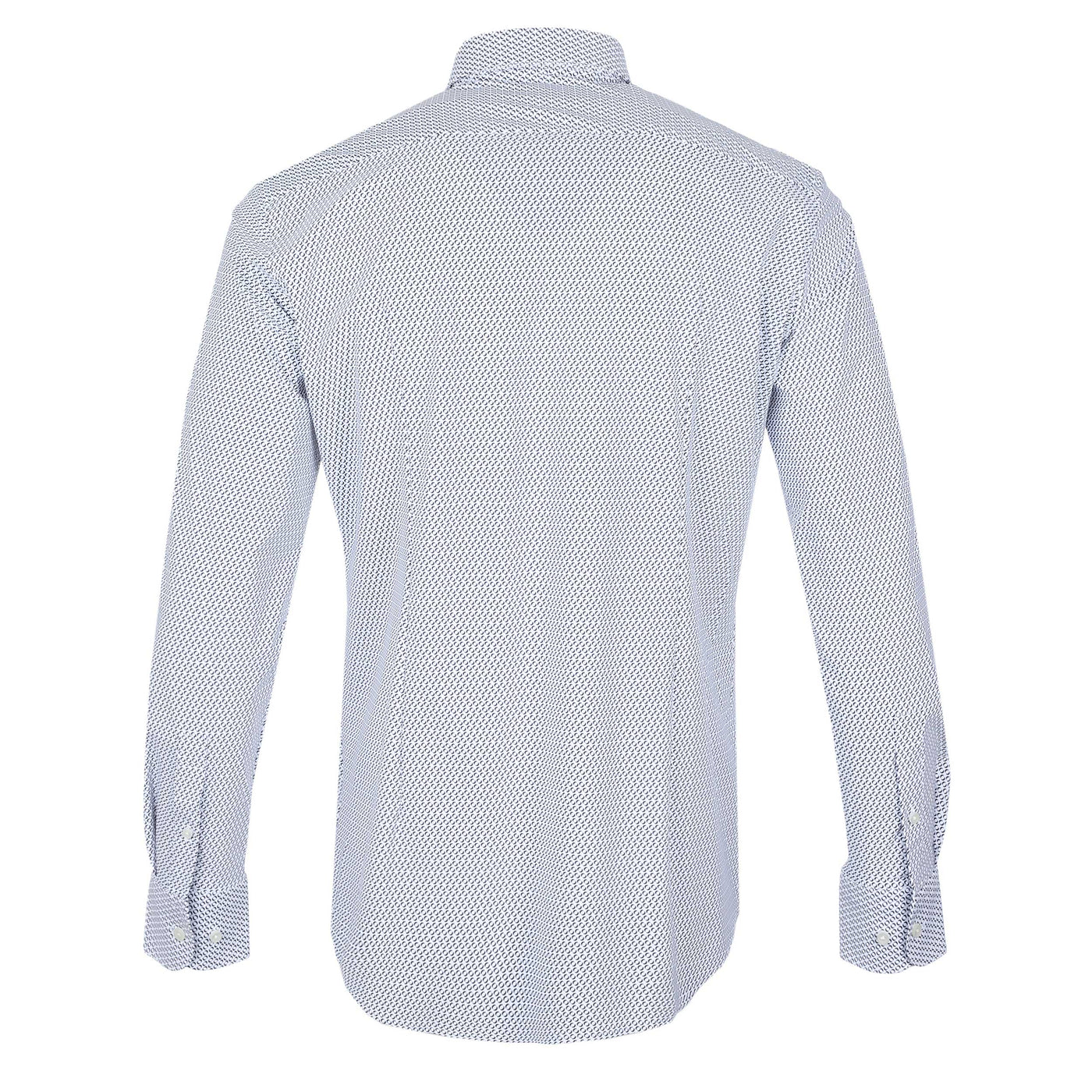 BOSS P Hank S Kent C1 222 Shirt in White Dark Blue back