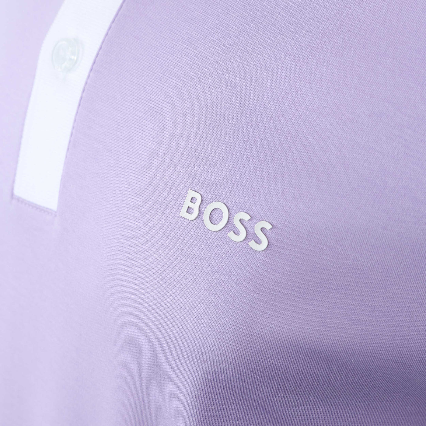 BOSS Paddy 3 Polo Shirt in Lilac Logo