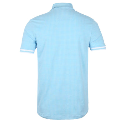 BOSS Paddy 5 Polo Shirt in Sky Blue Back