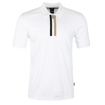 BOSS Paras 19 Polo Shirt in White