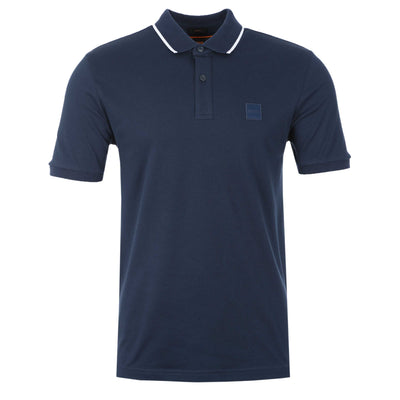 BOSS Passertip Polo Shirt in Navy