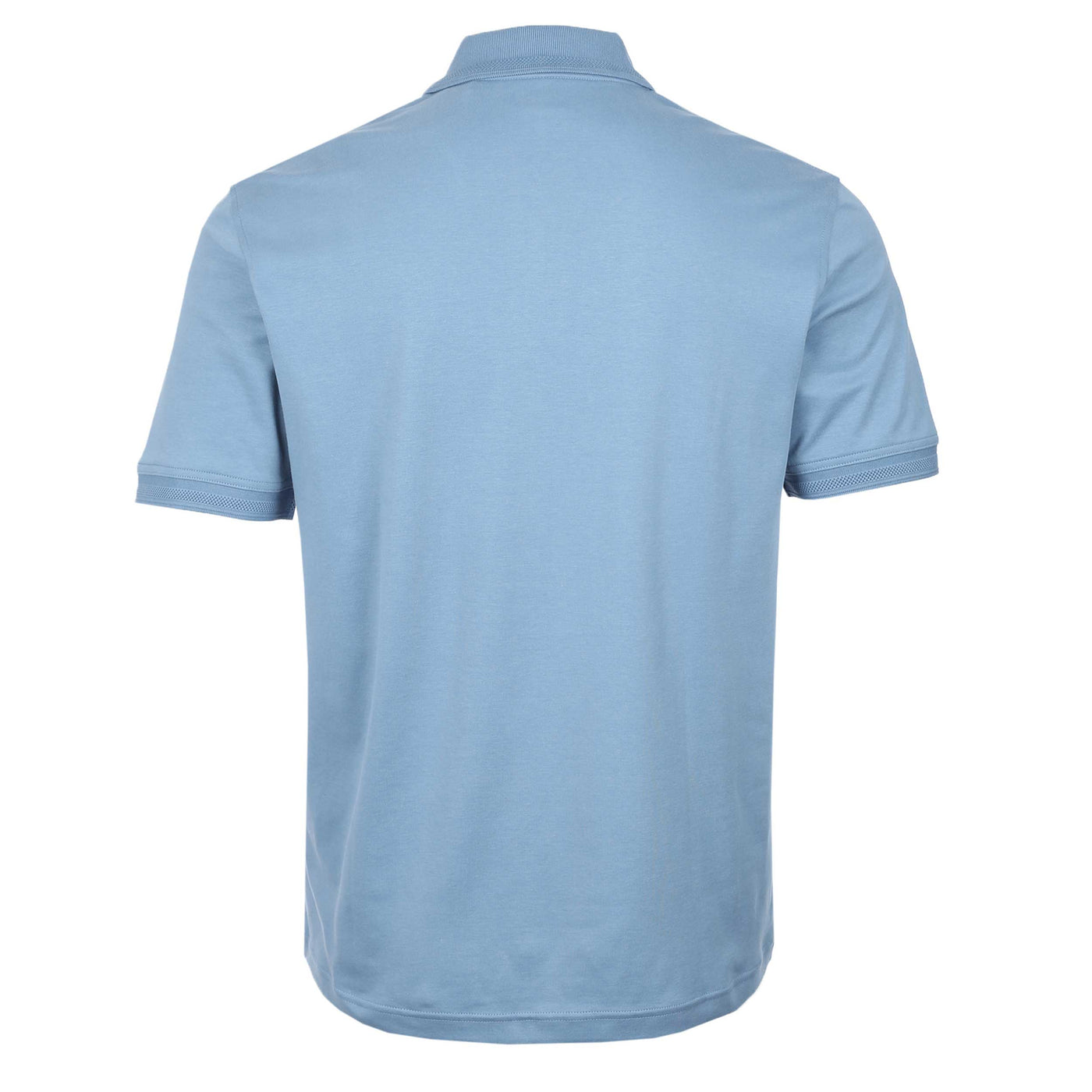 BOSS Pe Interlock Polo Shirt in Light Blue Back