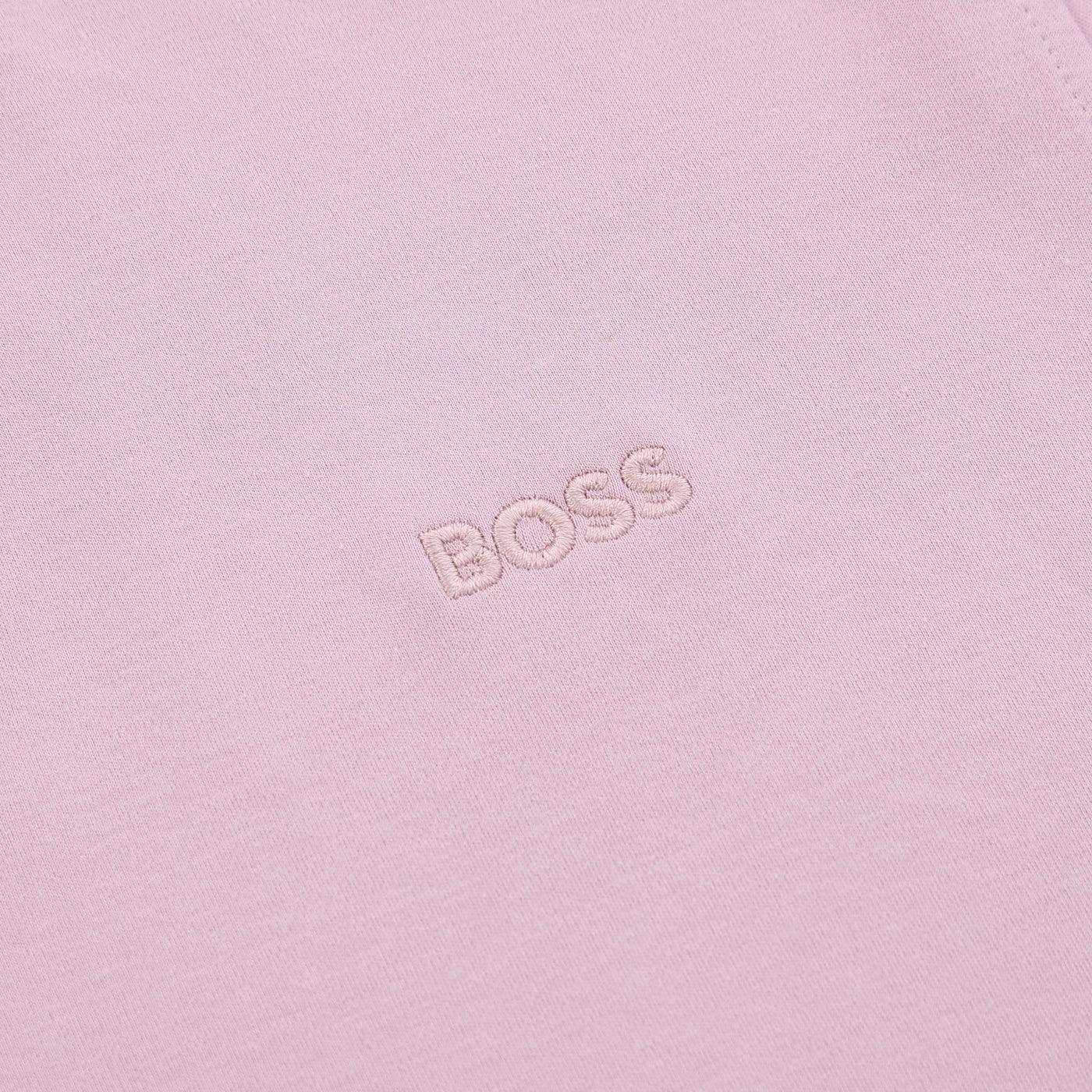 BOSS Pe Interlock Polo Shirt in Pink Logo