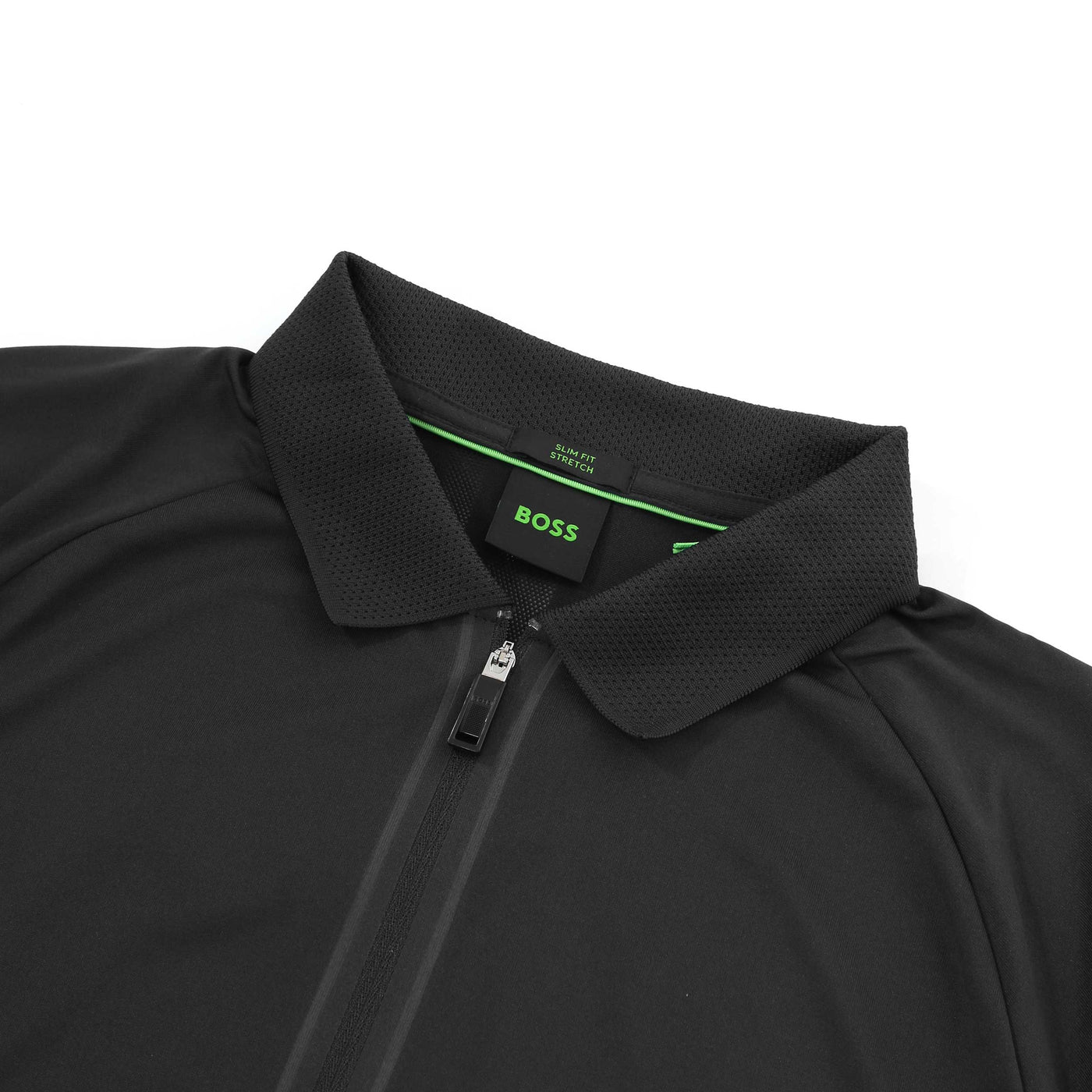 BOSS Philicular Polo Shirt in Black collar