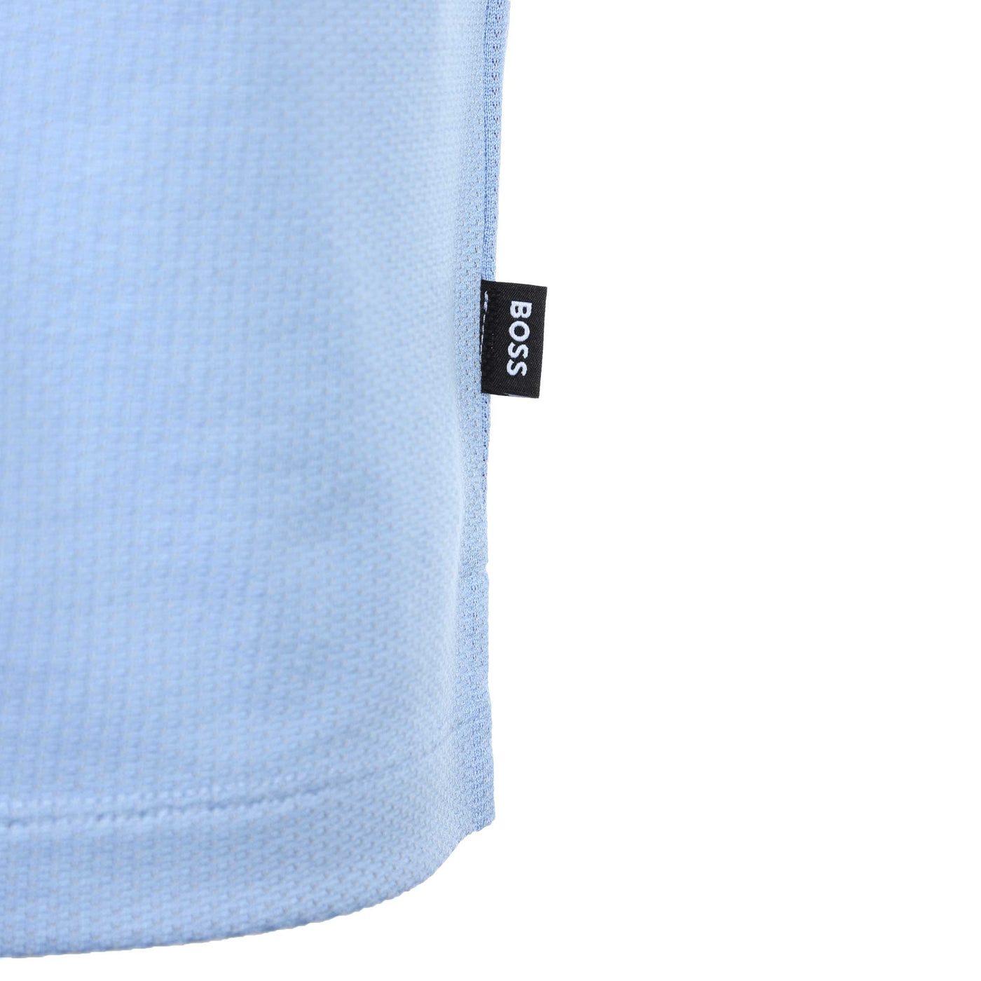 BOSS Piket 38 Polo Shirt in Sky Blue Logo Tab