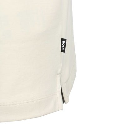 BOSS Polston 32 Polo Shirt in Open White Logo Tab