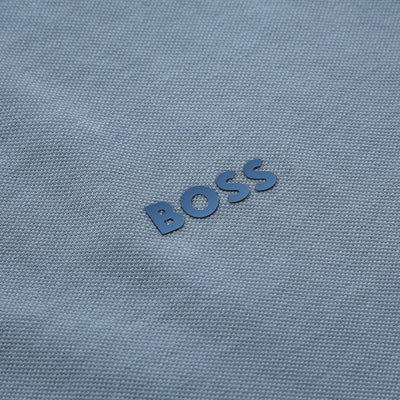 BOSS Prime Polo Shirt in Light Pastel Blue Logo