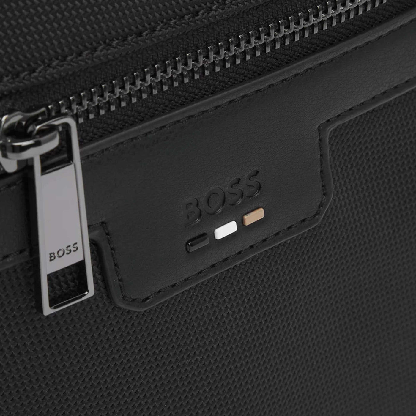 BOSS Ray N Envelope Man Bag in Black Zip