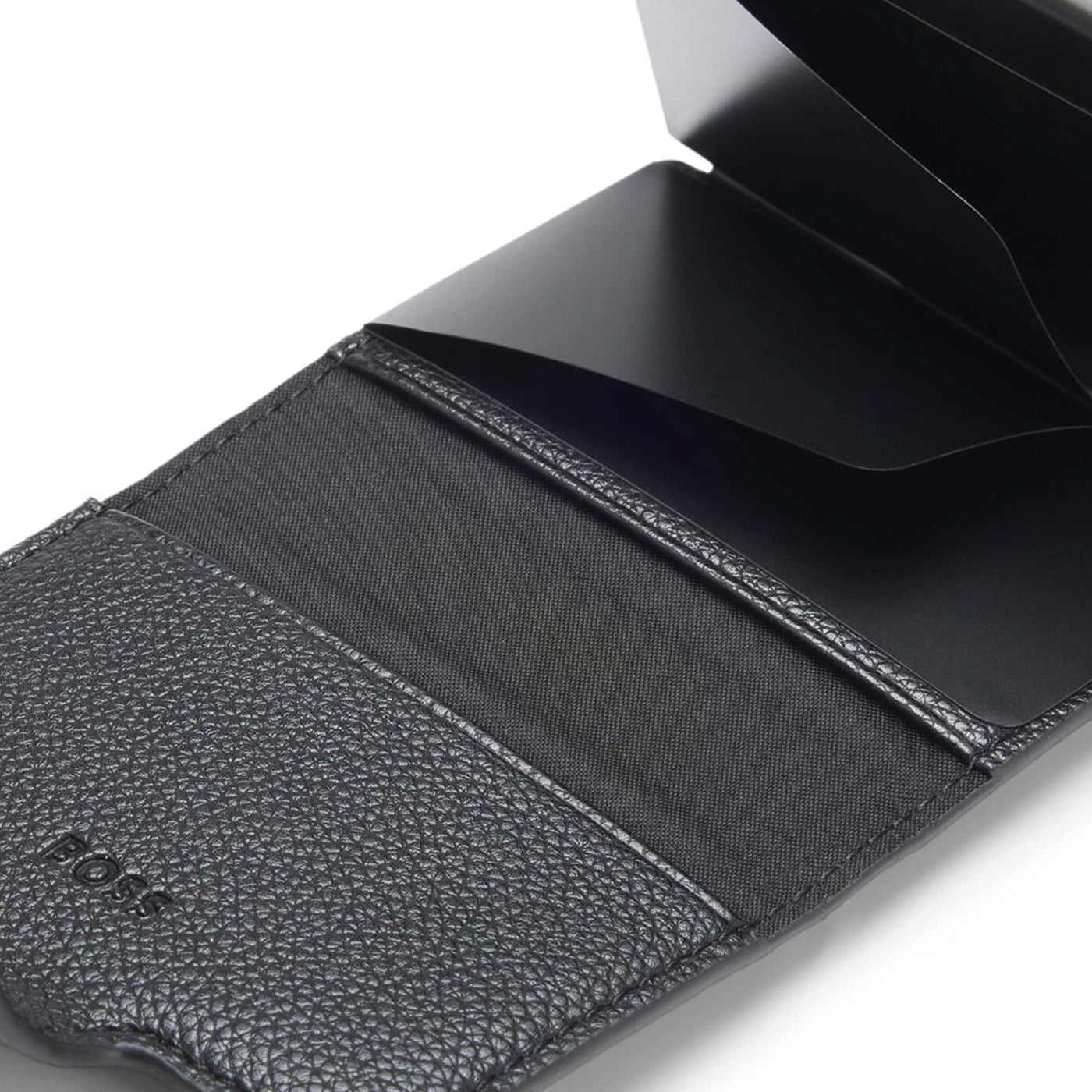 BOSS Ray Secrid N Card Holder in Black Inside