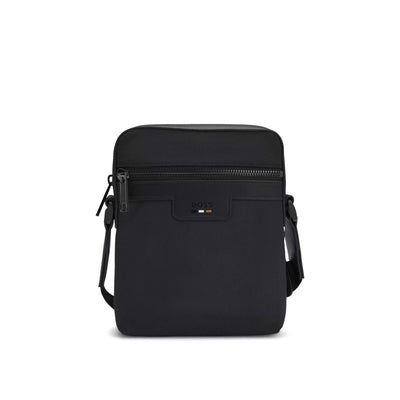 BOSS Ray_N_NS Zip Man Bag in Black Front