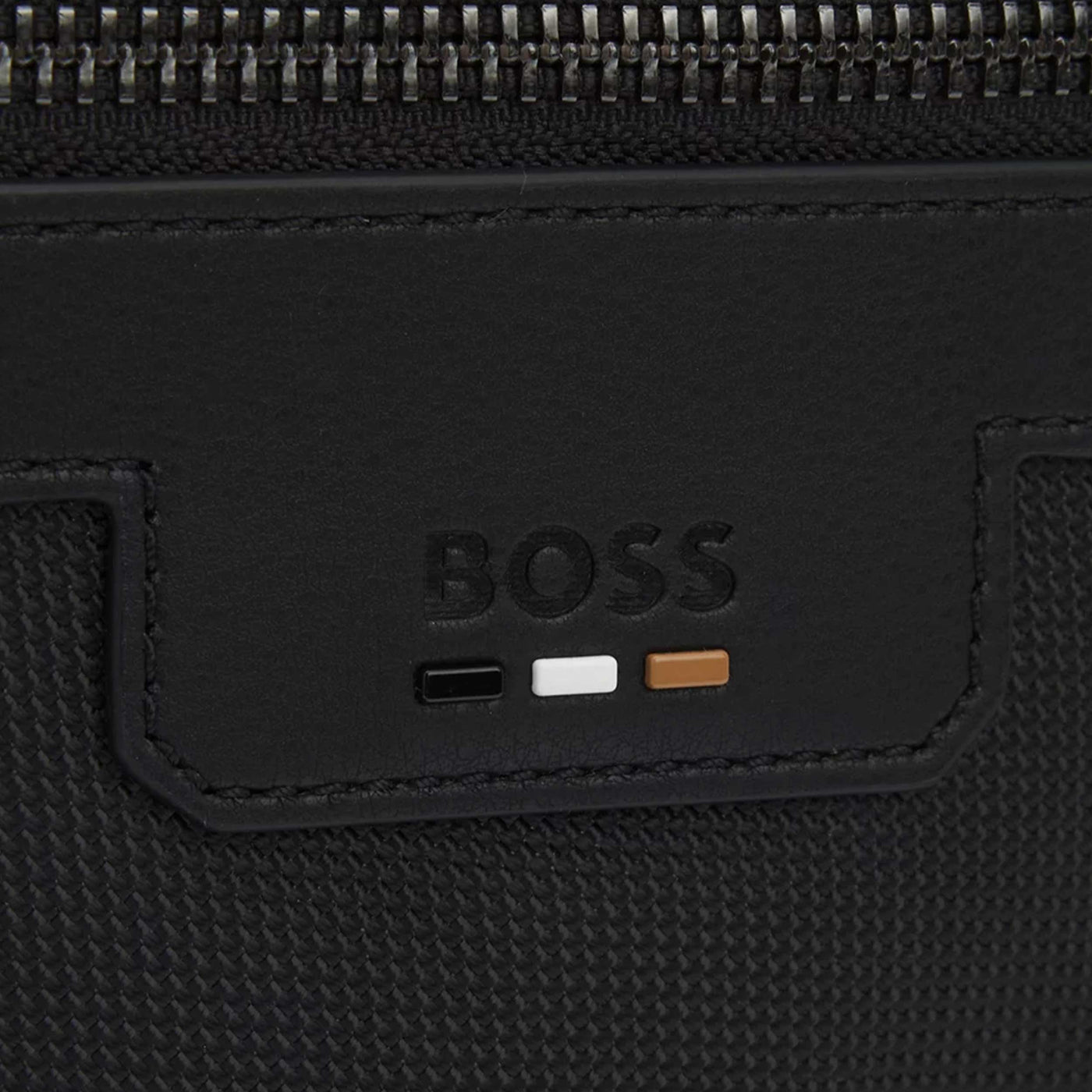 BOSS Ray_N_NS Zip Man Bag in Black Logo