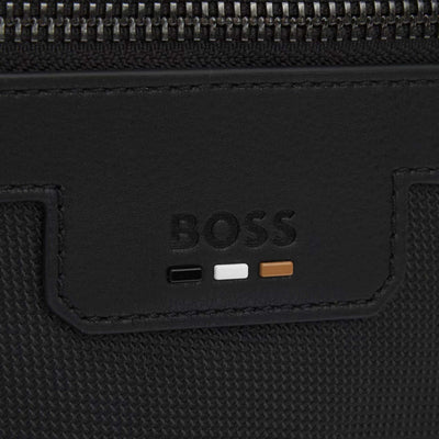 BOSS Ray_N_NS Zip Man Bag in Black Logo