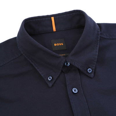 BOSS Rickert M Shirt in Dark Blue Collar