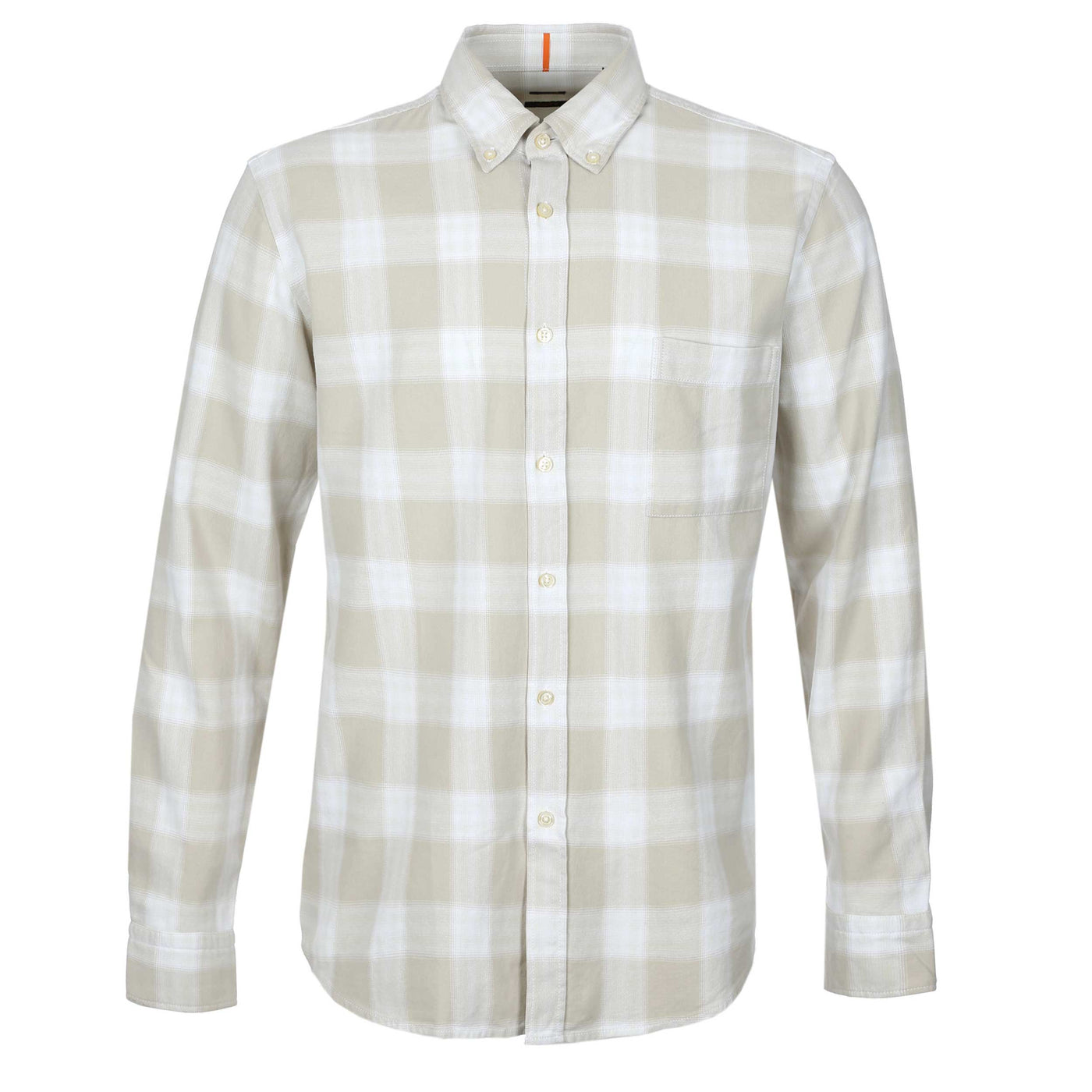 BOSS Rickert M Shirt in Light Beige Check