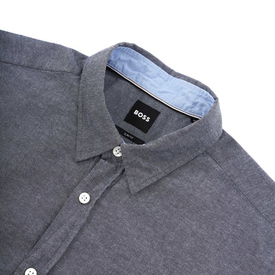 BOSS Rose 2E SS Shirt in Navy Collar