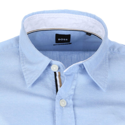 BOSS Rose 2E SS Shirt in Sky Blue Collar