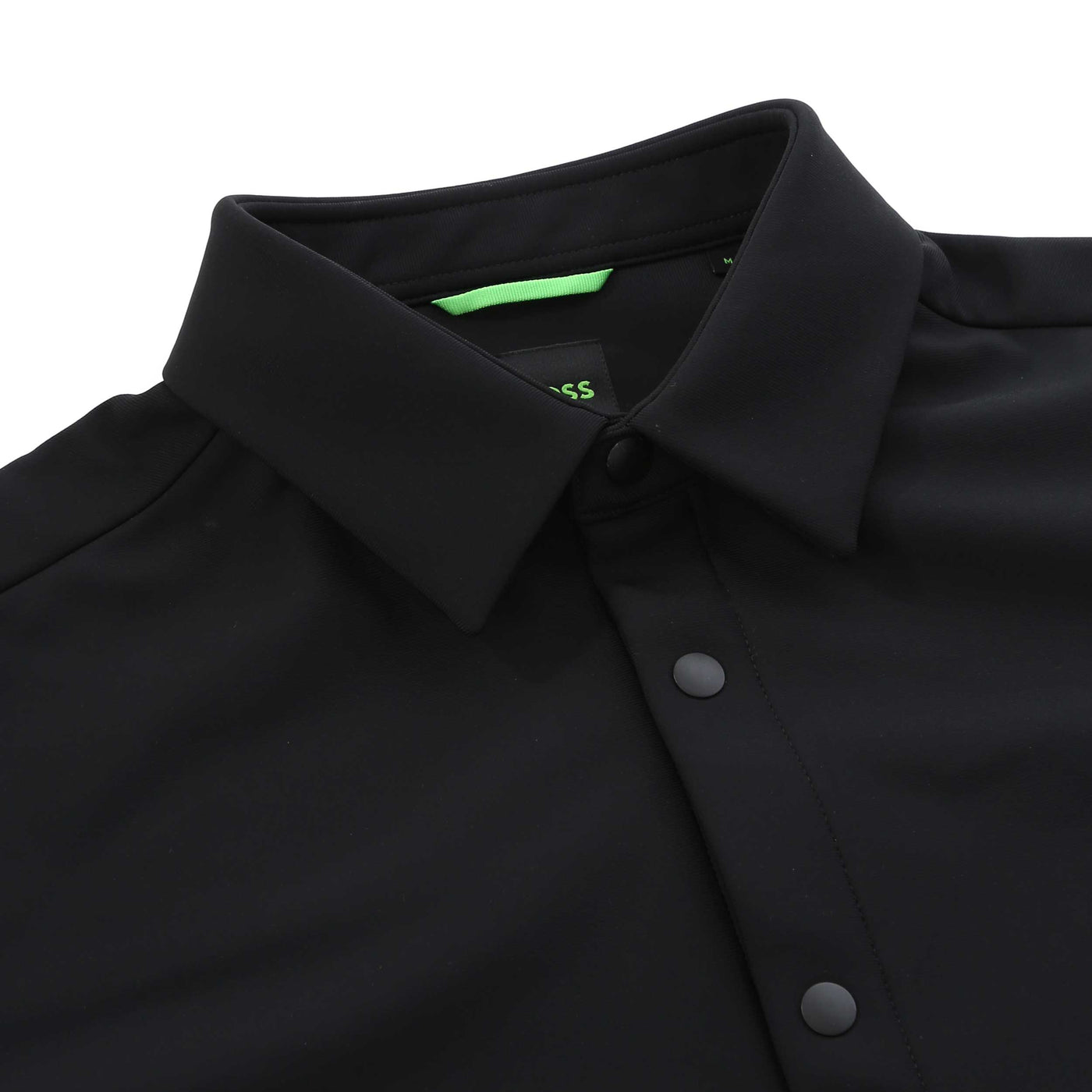 BOSS ST Civic L Tech Overshirt in Black Collar