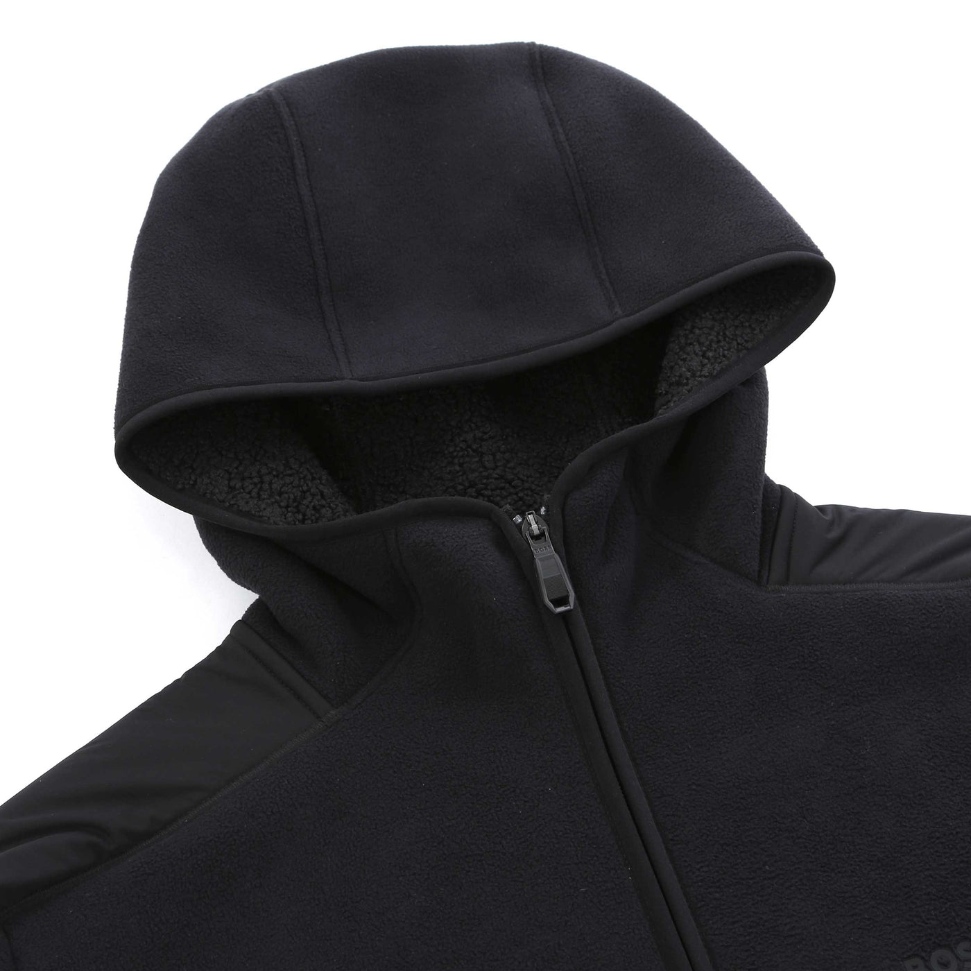 BOSS SW Hole 19 Snuggel Hooded Sweat Top in Black Hood