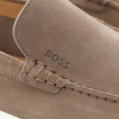 BOSS Sienne Loaf sd N Shoe in Medium Beige Logo