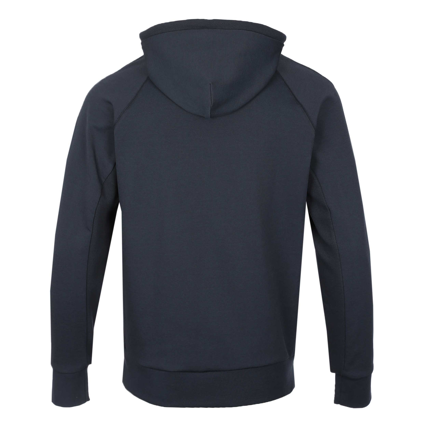 BOSS Soody Rib Hooded Sweat Top in Dark Blue Back