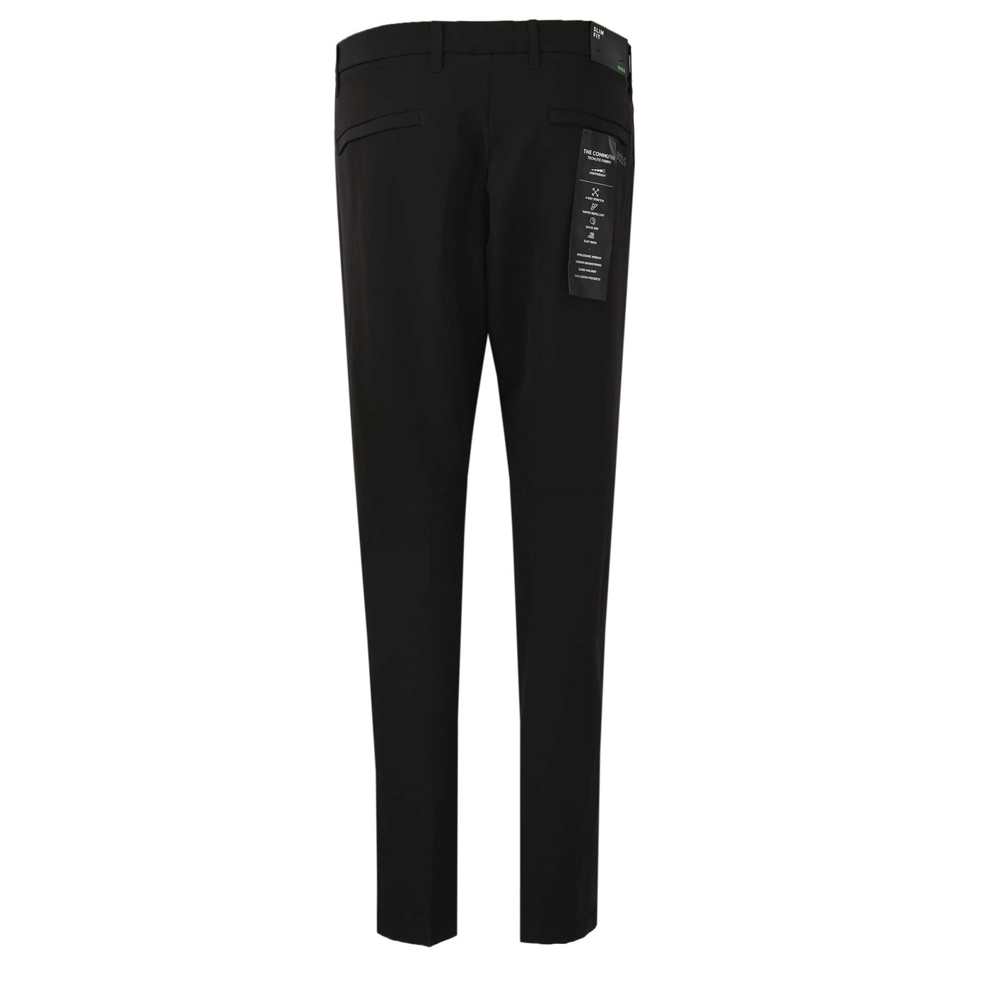 BOSS T Commuter Slim Trouser in Black Back