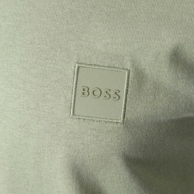 BOSS Tales T-Shirt in Open Green Logo