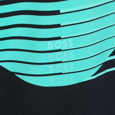 BOSS Tee 6 T Shirt in Navy Print