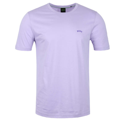 BOSS Tee Curved T-Shirt in Lilac