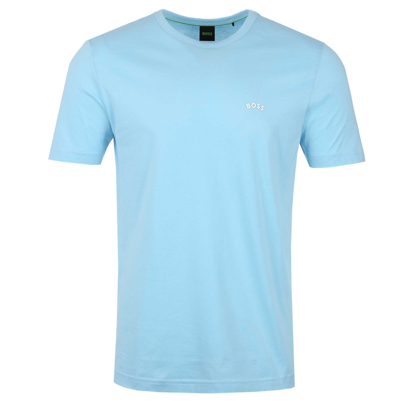 BOSS Tee Curved T-Shirt in Sky Blue