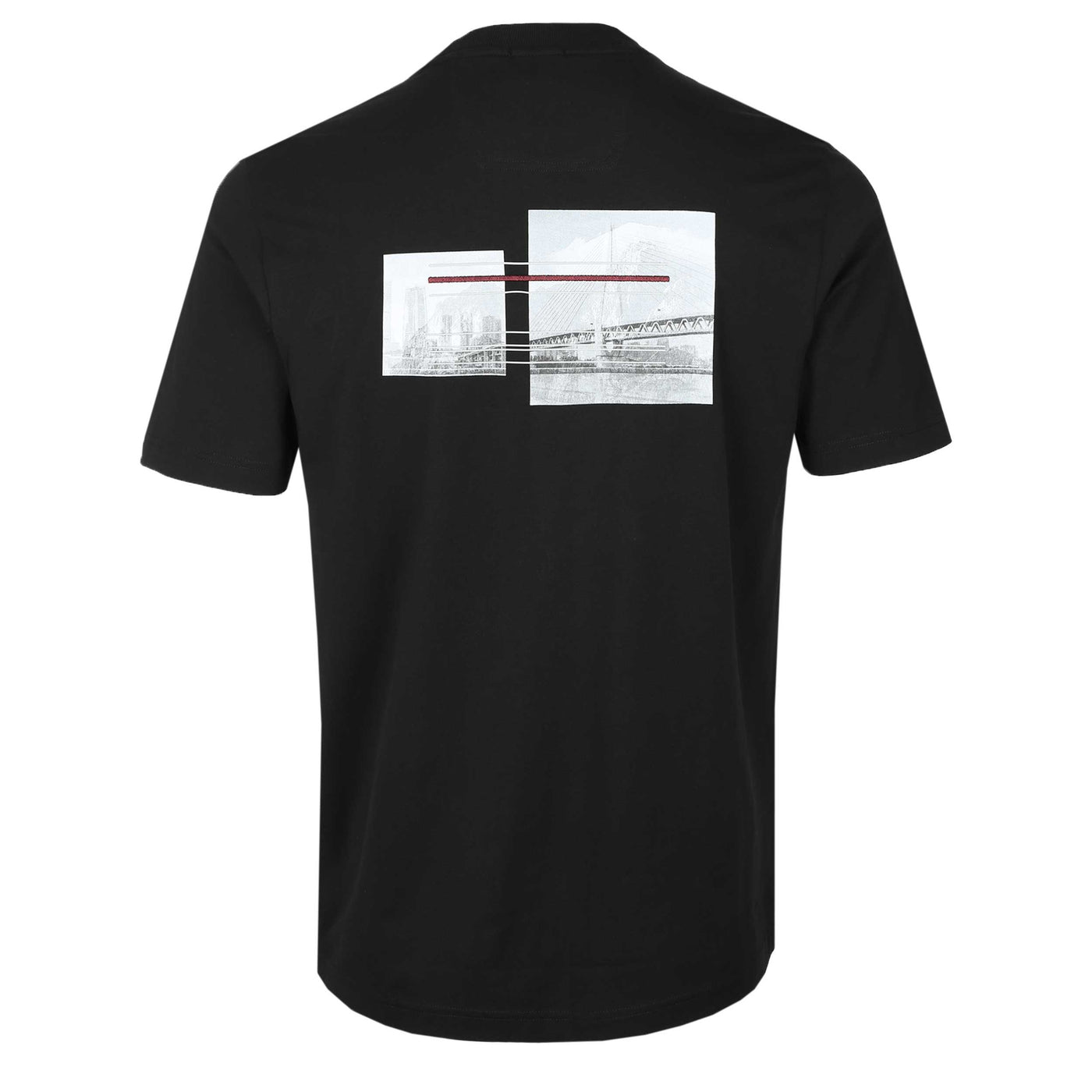 BOSS Tee Photoprint T Shirt in Black Back
