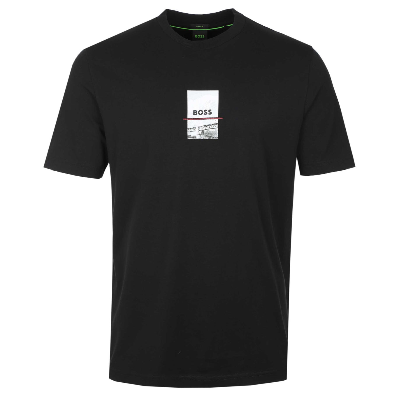 BOSS Tee Photoprint T Shirt in Black