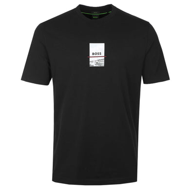 BOSS Tee Photoprint T Shirt in Black