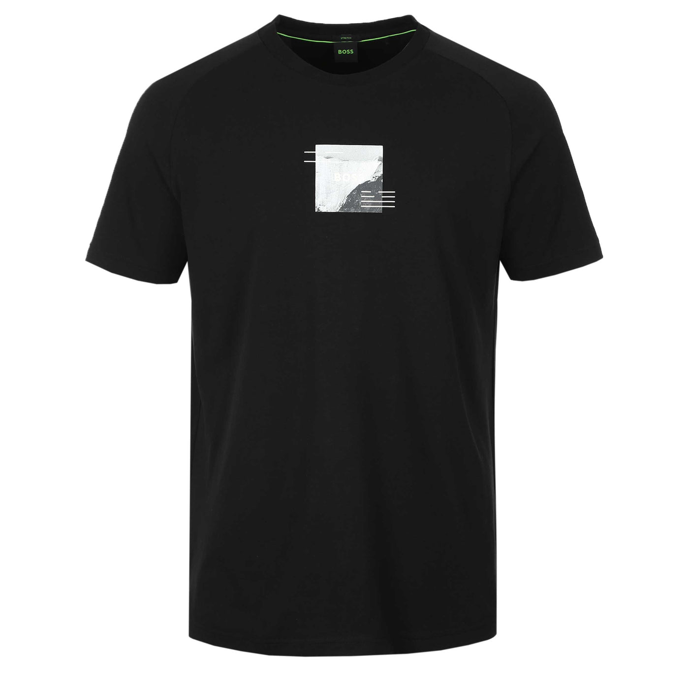 BOSS Tee Stripe Zone T Shirt in Black