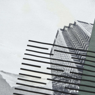 BOSS Tee Stripe Zone T Shirt in Open Green back logo