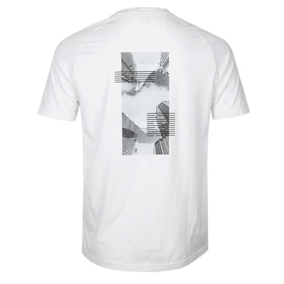 BOSS Tee Stripe Zone T Shirt in White Back