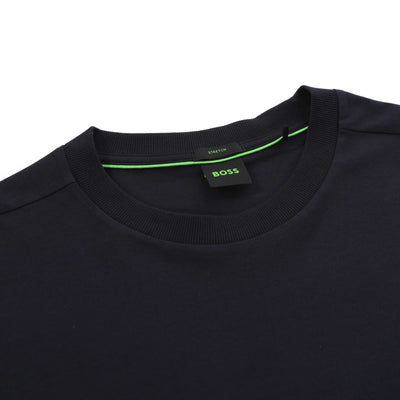 BOSS Tee T-Shirt in Dark Blue Neck