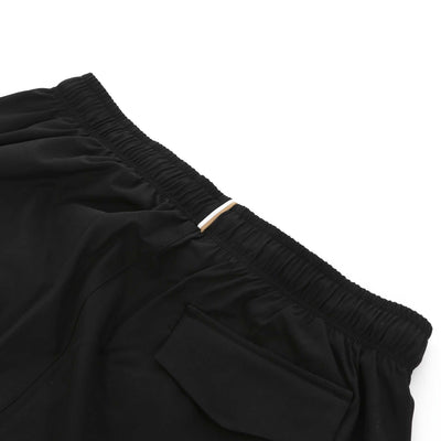 BOSS Tio Swim Short in Black Logo Tab