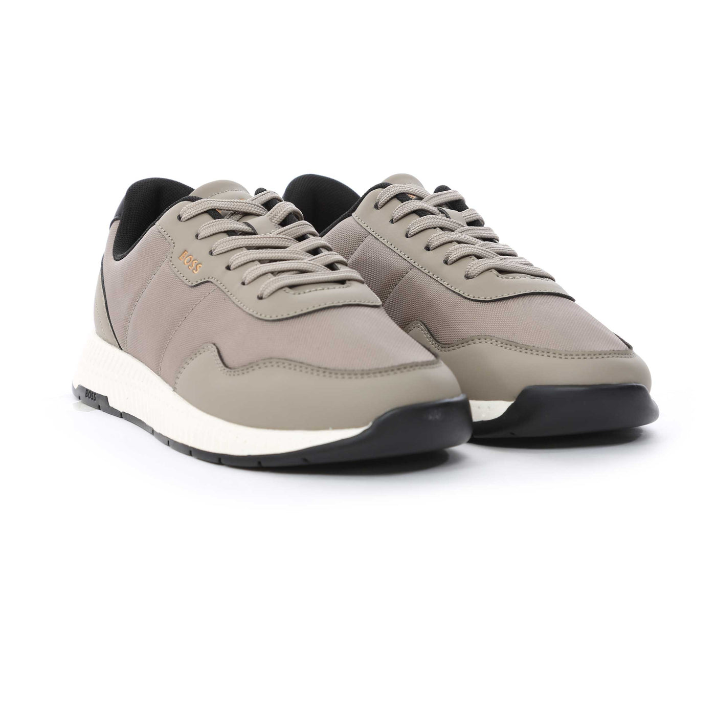 BOSS Titanium Runn nypu Trainer in Dark Beige Pair