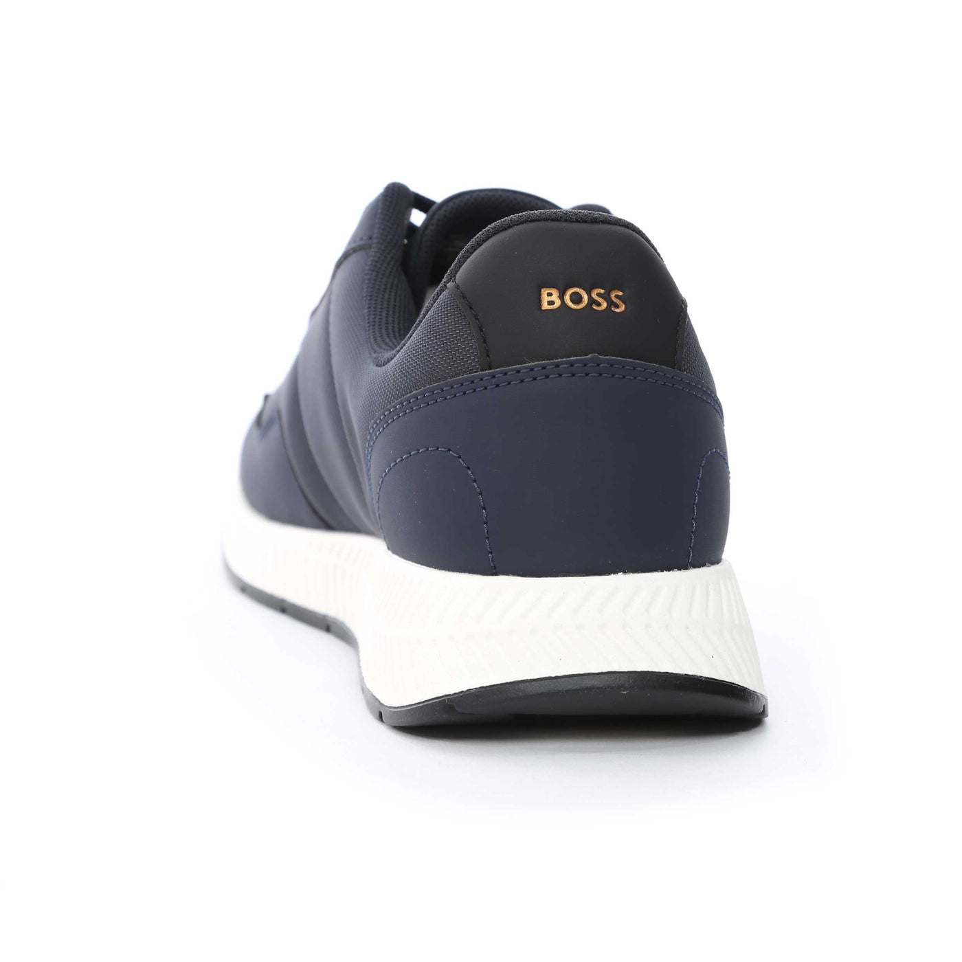 BOSS Titanium Runn nypu Trainer in Navy Heel