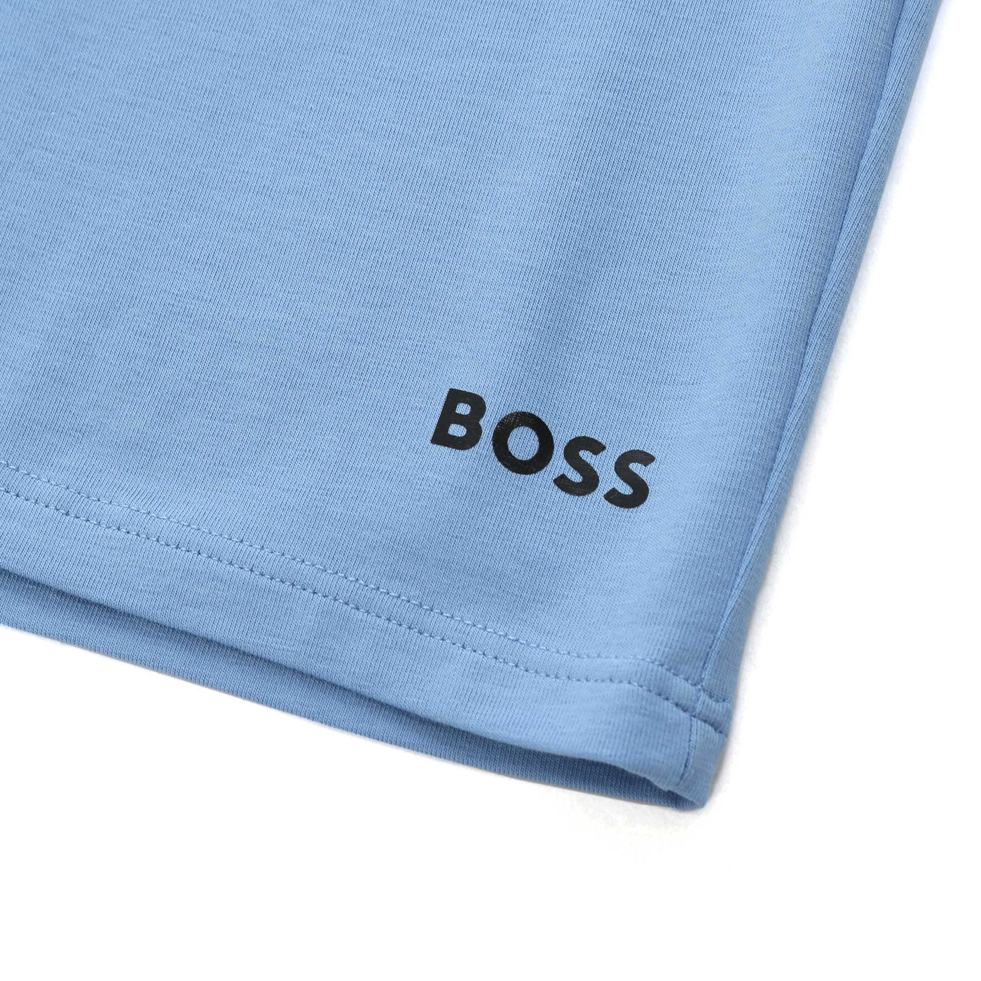 BOSS Unique Shorts CW Sweat Short in Light Blue Logo2