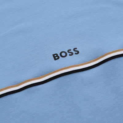 BOSS Unique T-Shirt in Light Blue Logo