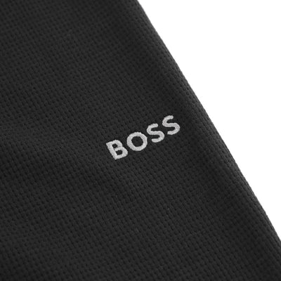 BOSS Waffle Pants Cuff in Black Logo
