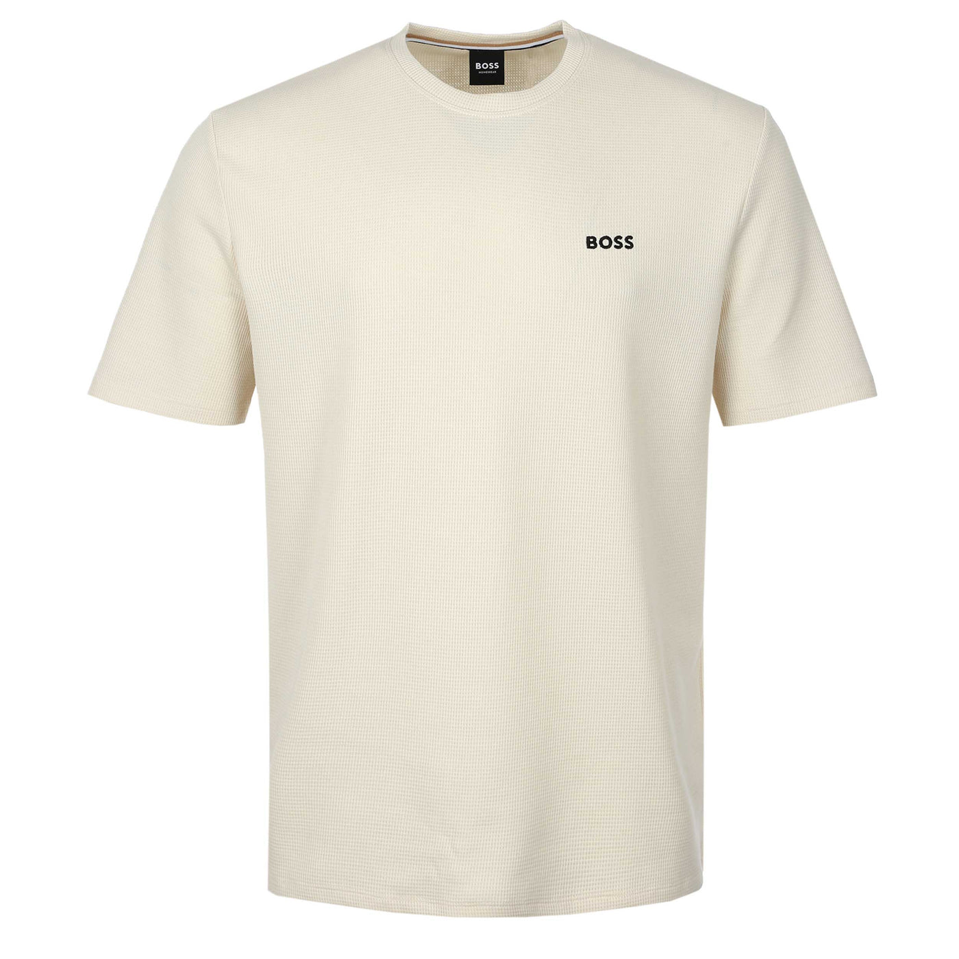 BOSS Waffle T-Shirt in Beige