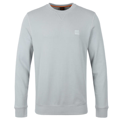 BOSS Westart Sweat Top in Light Pastel Grey