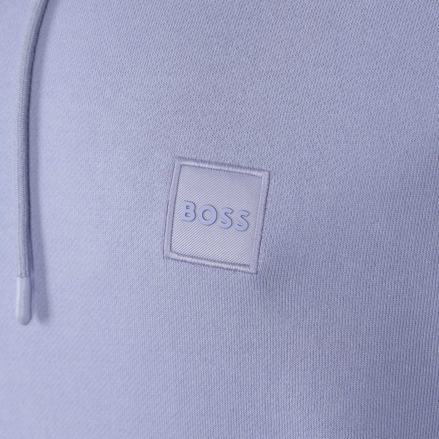 BOSS Wetalk Hoodie Sweat Top in Lilac Logo