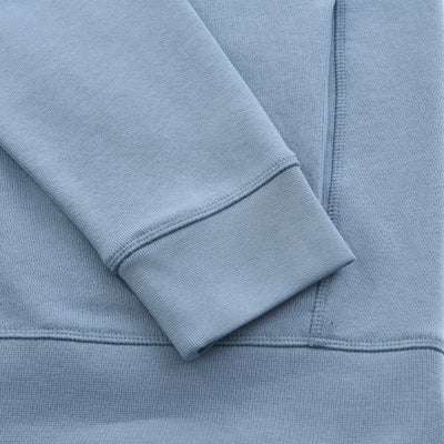 BOSS Zestart Sweat Top in Light Pastel Blue Cuff