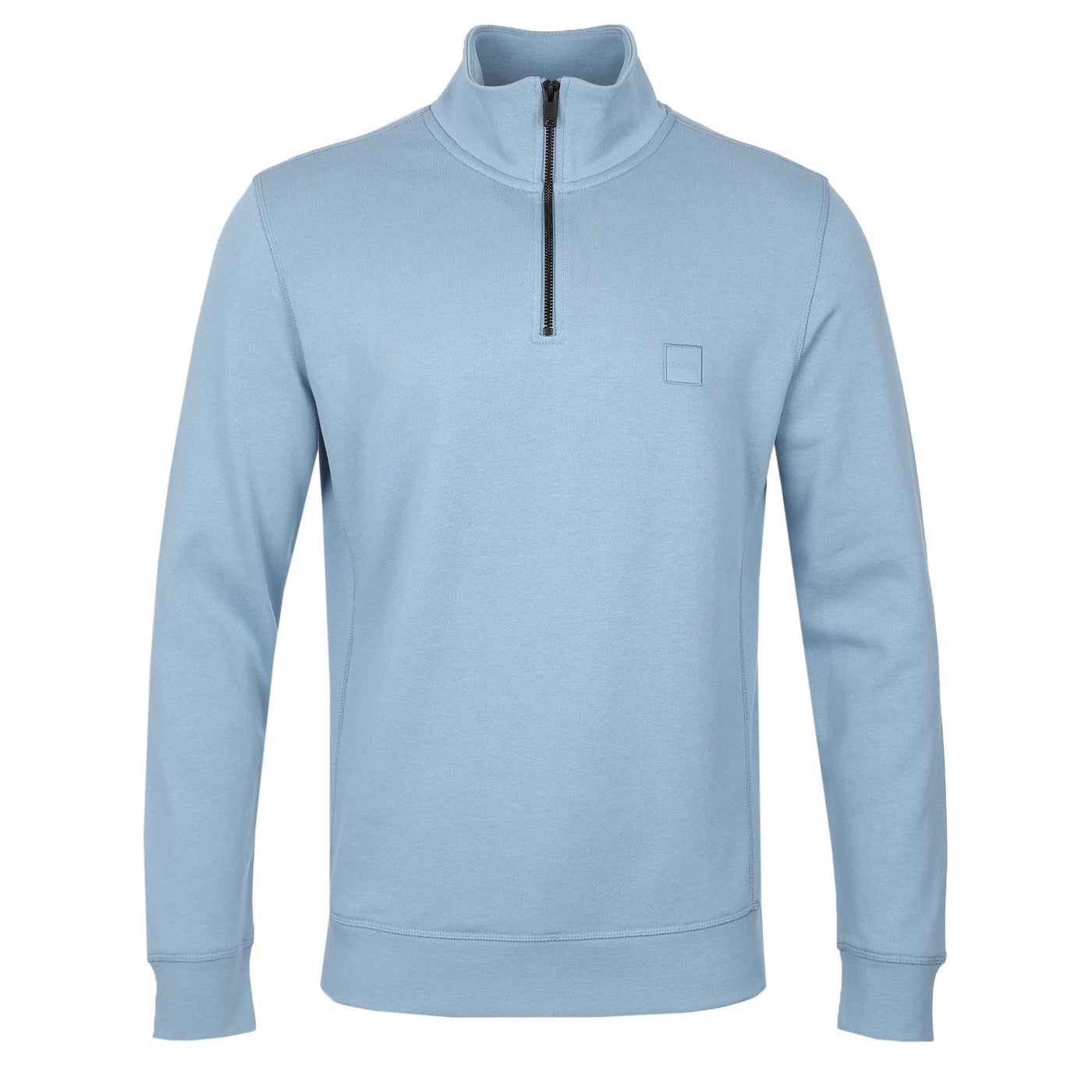 BOSS Zetrust Sweat Top in Light Pastel Blue 