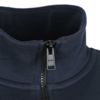 BOSS Zetrust Sweat Top in Navy Zip