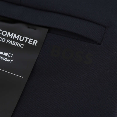 BOSS T Commuter Slim TekCo Trouser in Dark Blue Detail