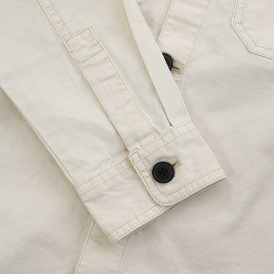 Barbour Arlo Overshirt in Whisper White Cuff